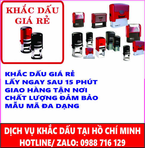 Khắc Dấu Tại Nh&agrave; B&egrave; Hồ Ch&iacute; Minh